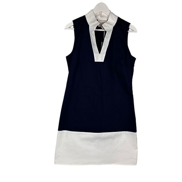STS Sail to Sable Sleeveless Shift Dress Color block Size Medium - Picture 3 of 8